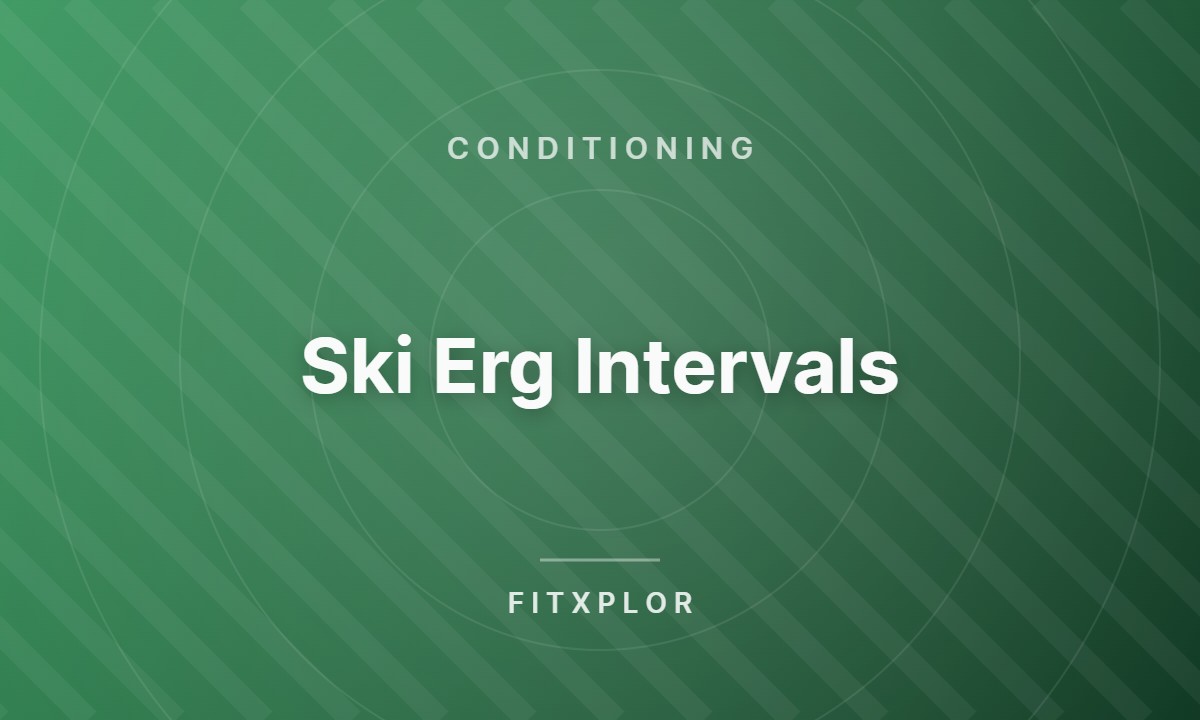 Ski Erg Intervals