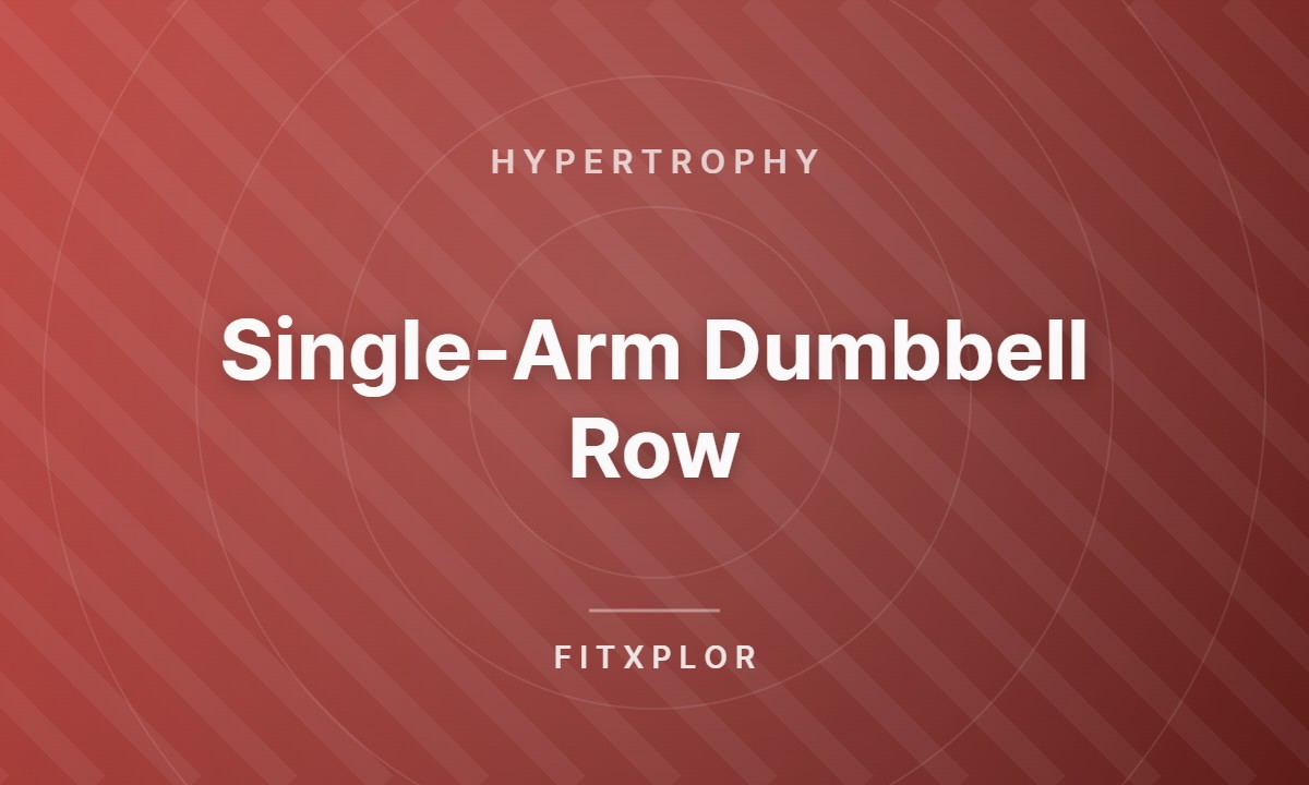 Single-Arm Dumbbell Row