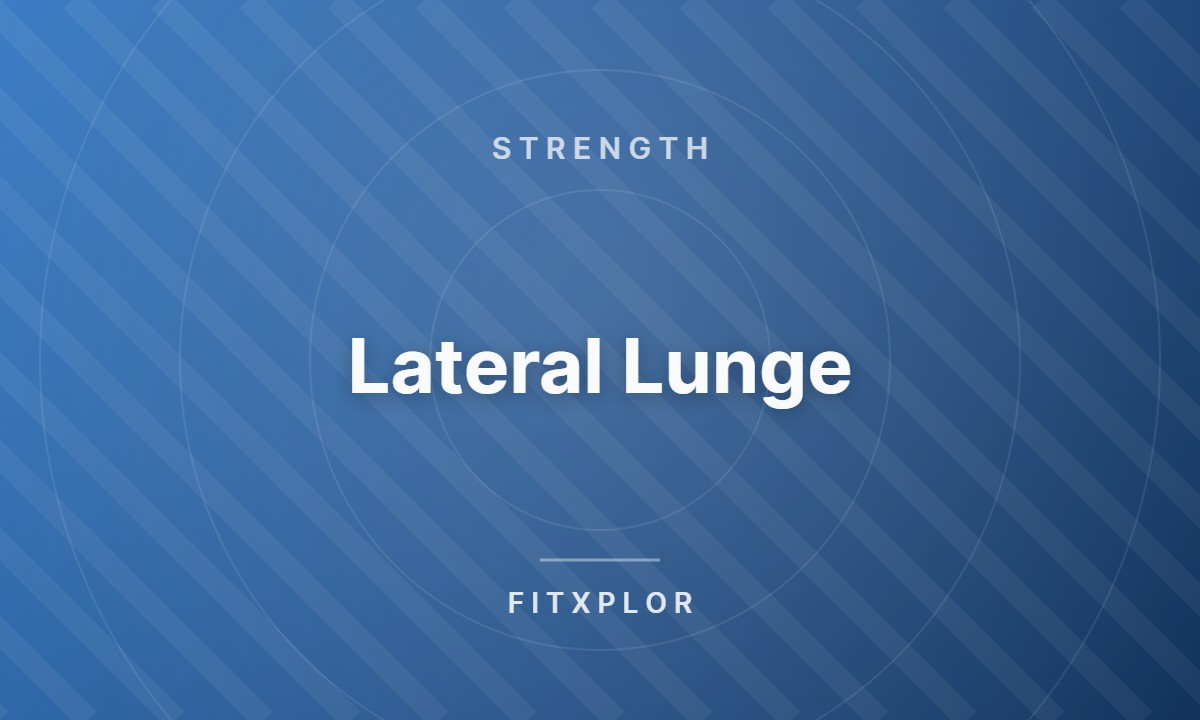 Lateral Lunge