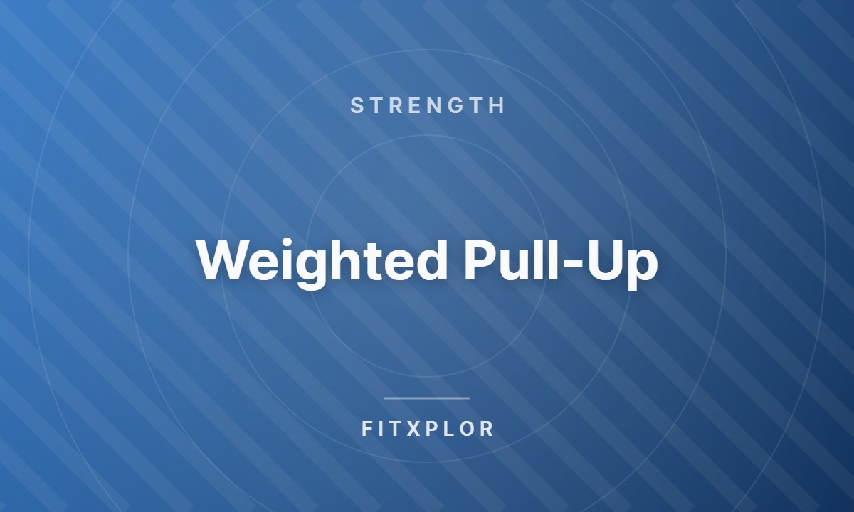 Weighted Pull-Up
