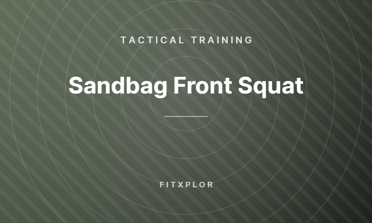 Sandbag Front Squat