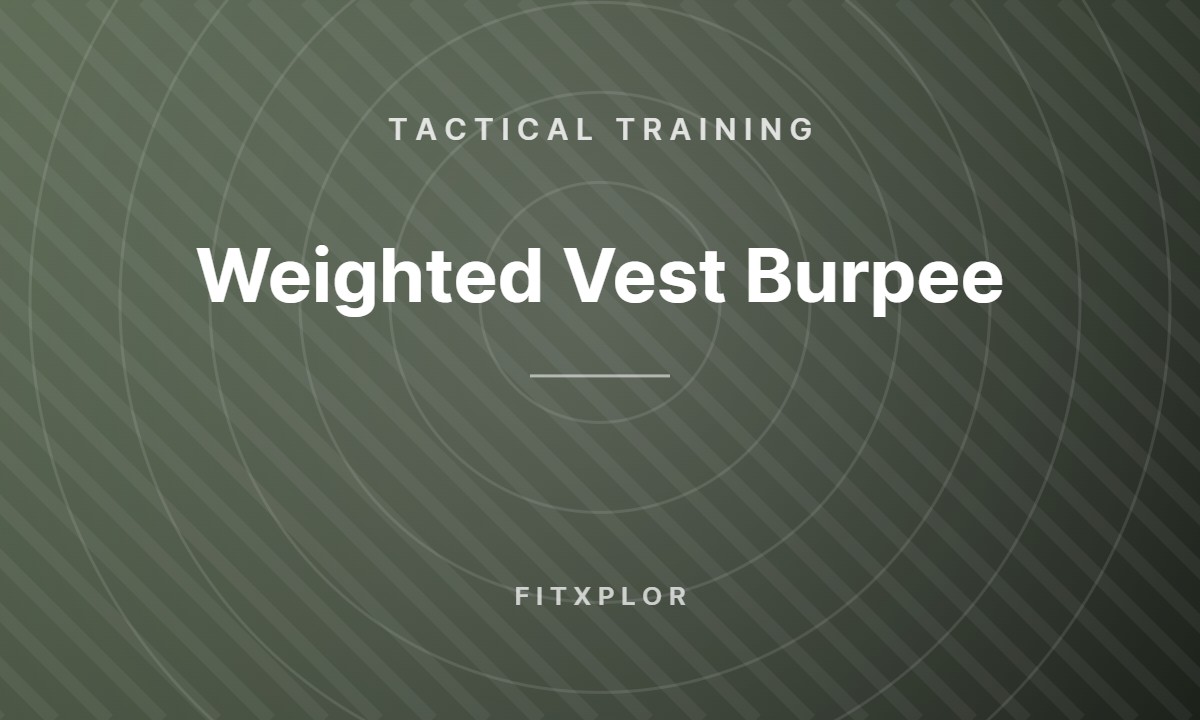 Weighted Vest Burpee