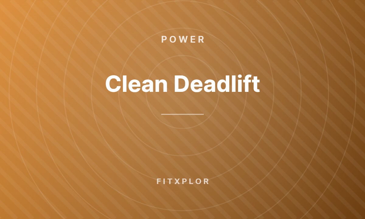 Clean Deadlift