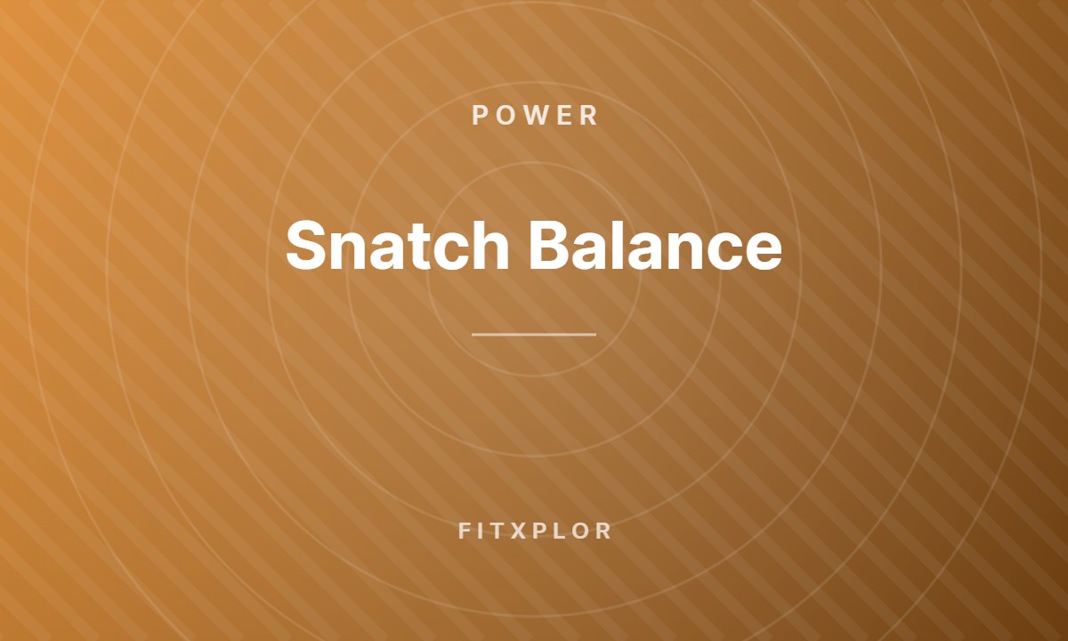 Snatch Balance