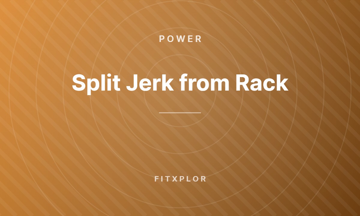 Split Jerk from Rack