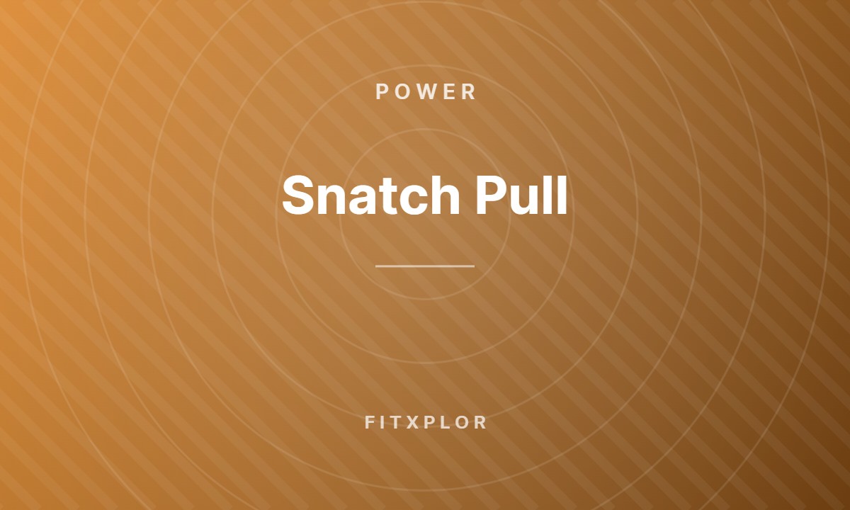 Snatch Pull