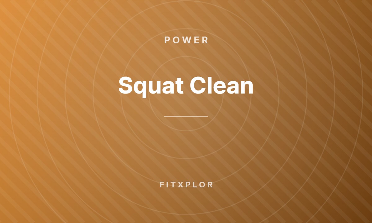 Squat Clean