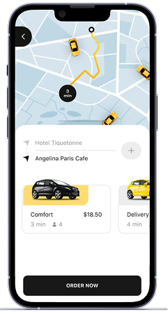 TRAFIGO app on a smartphone