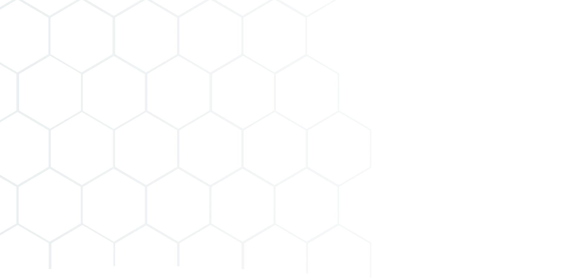 White background with hexagons