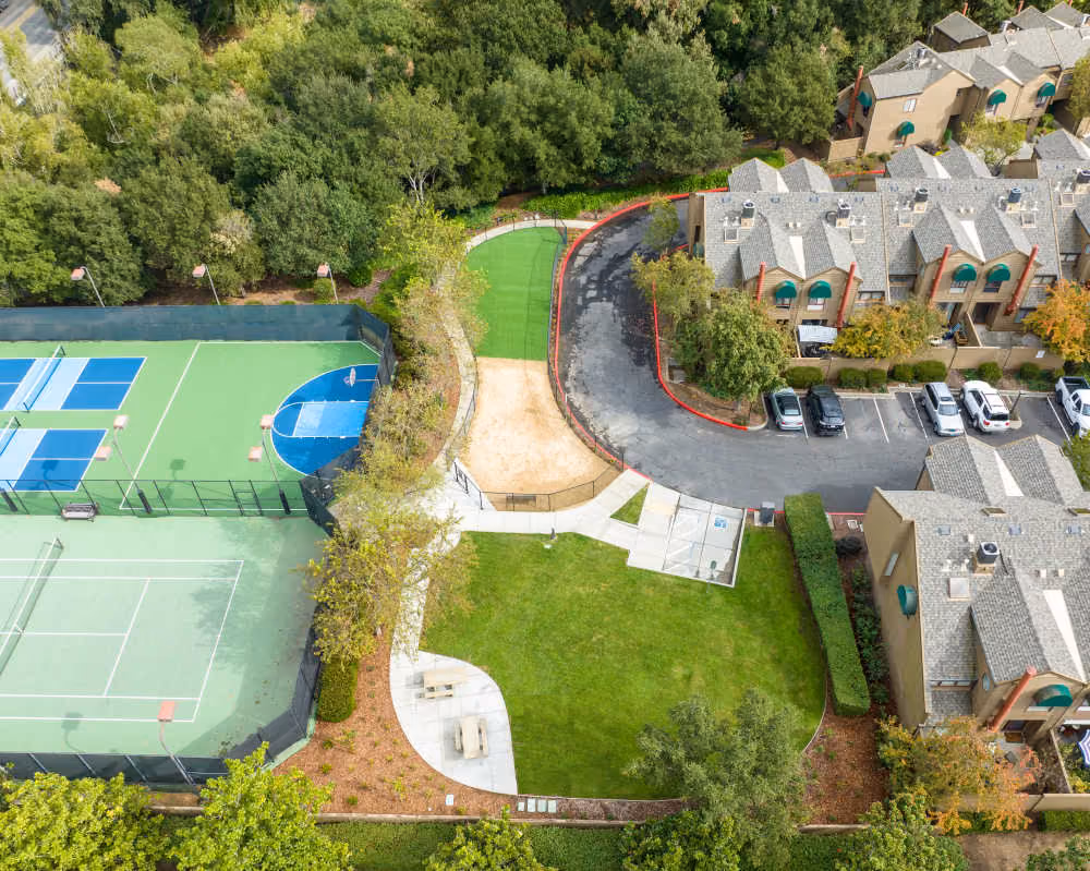 Aerial view of property