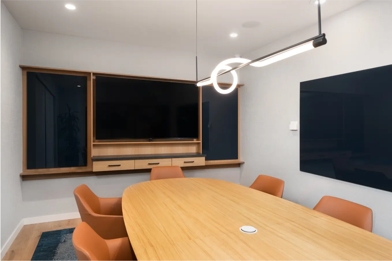 A meeting room at FuelCloud's headquarters