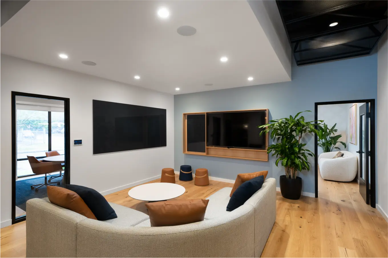 The lounge area at FuelCloud's Headquarters
