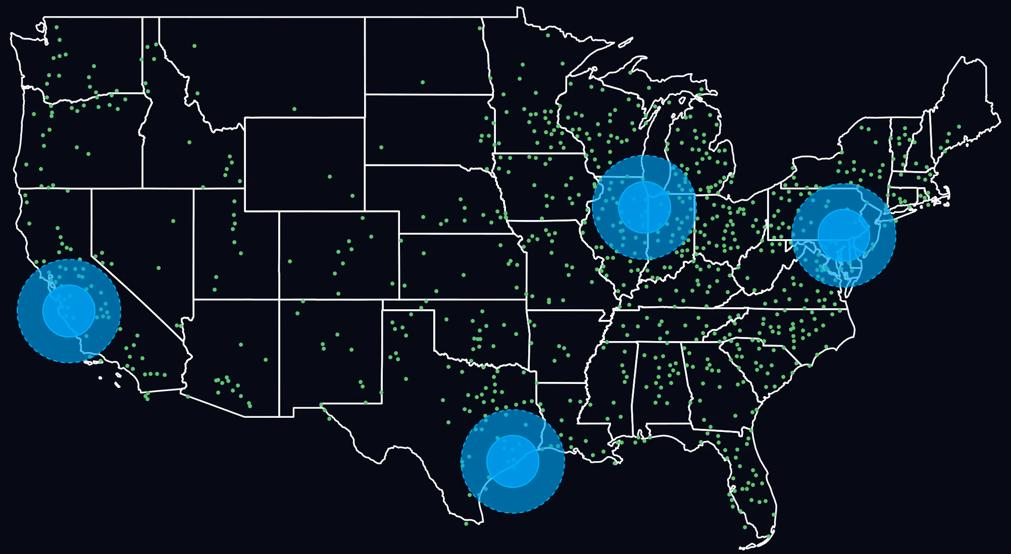 location map of the usa