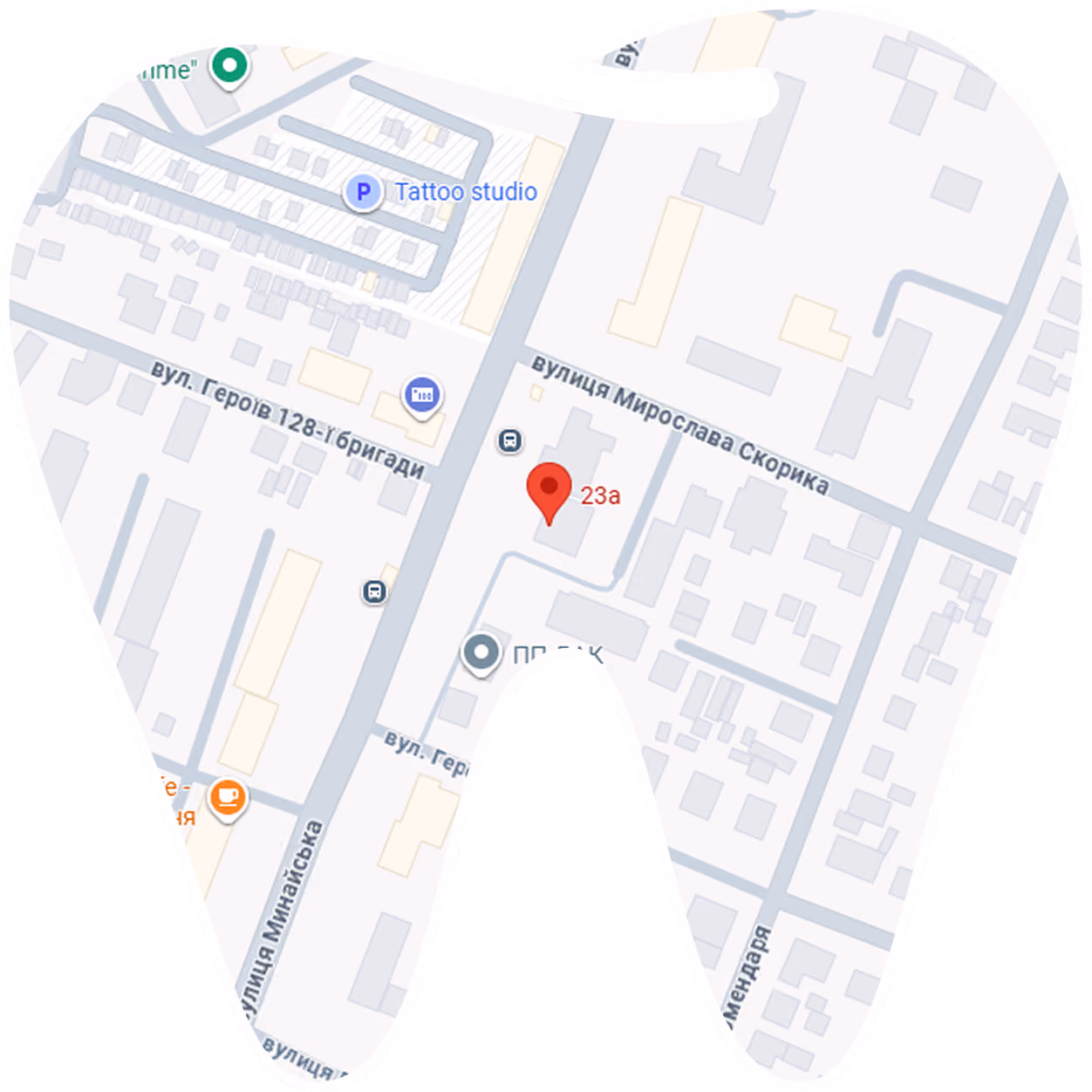 Map section with a red location pin near Kirchenweg and subway station icons.