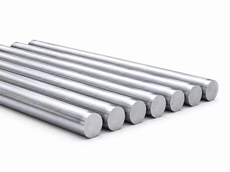 Carbon steel and alloy steel round bar inventory stocked at ICI Metals for machining, manufacturing, and industrial applications.