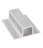 .075" Double Flange Top Hat 6063-T5