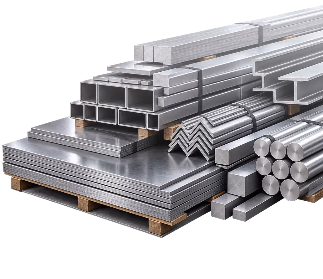 Aluminum, stainless steel, alloy and carbon steel products