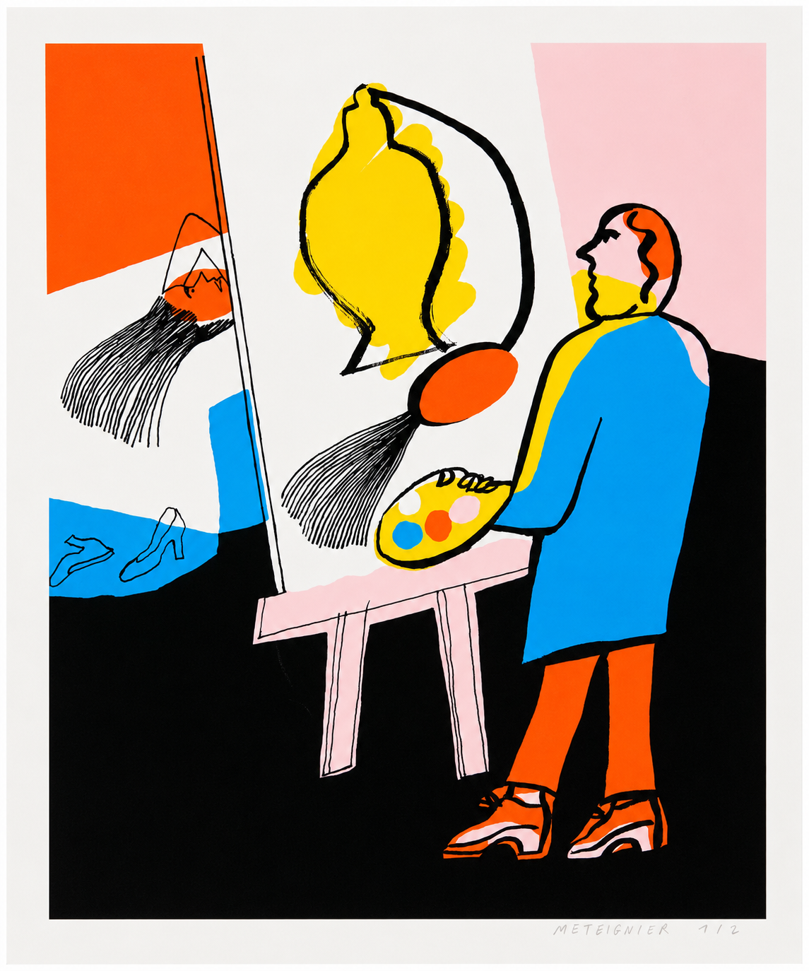 Untitled 1 — Alice Meteignier, sérigraphie, 2020