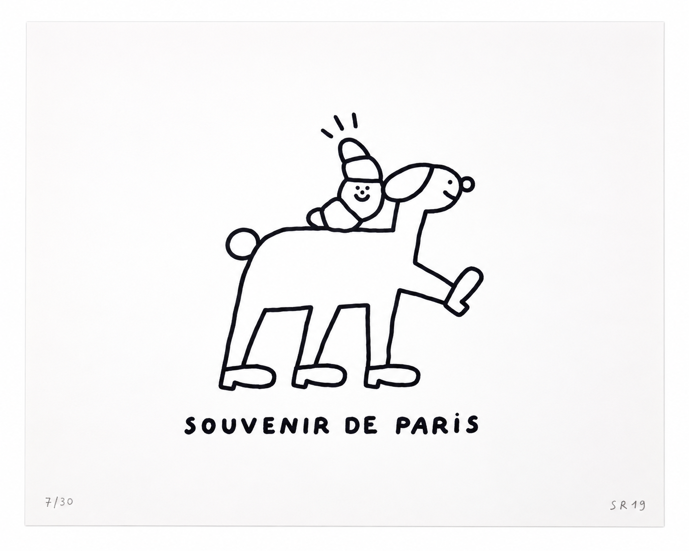 Souvenir de Paris — Samuel Eckert, sérigraphie, 2020