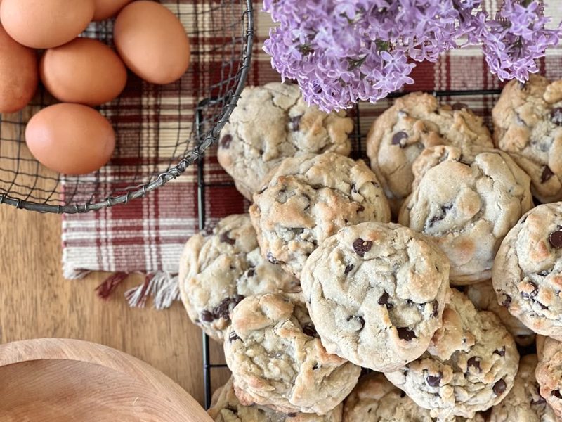 Salted chocolate-chip cookies from The Homespun Baker