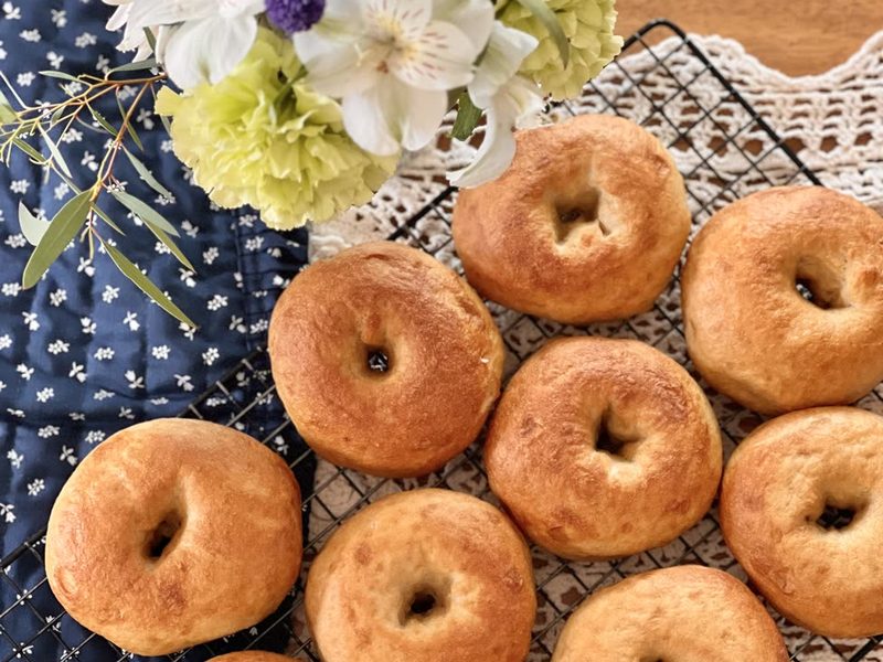 Fresh bagels from The Homespun Baker