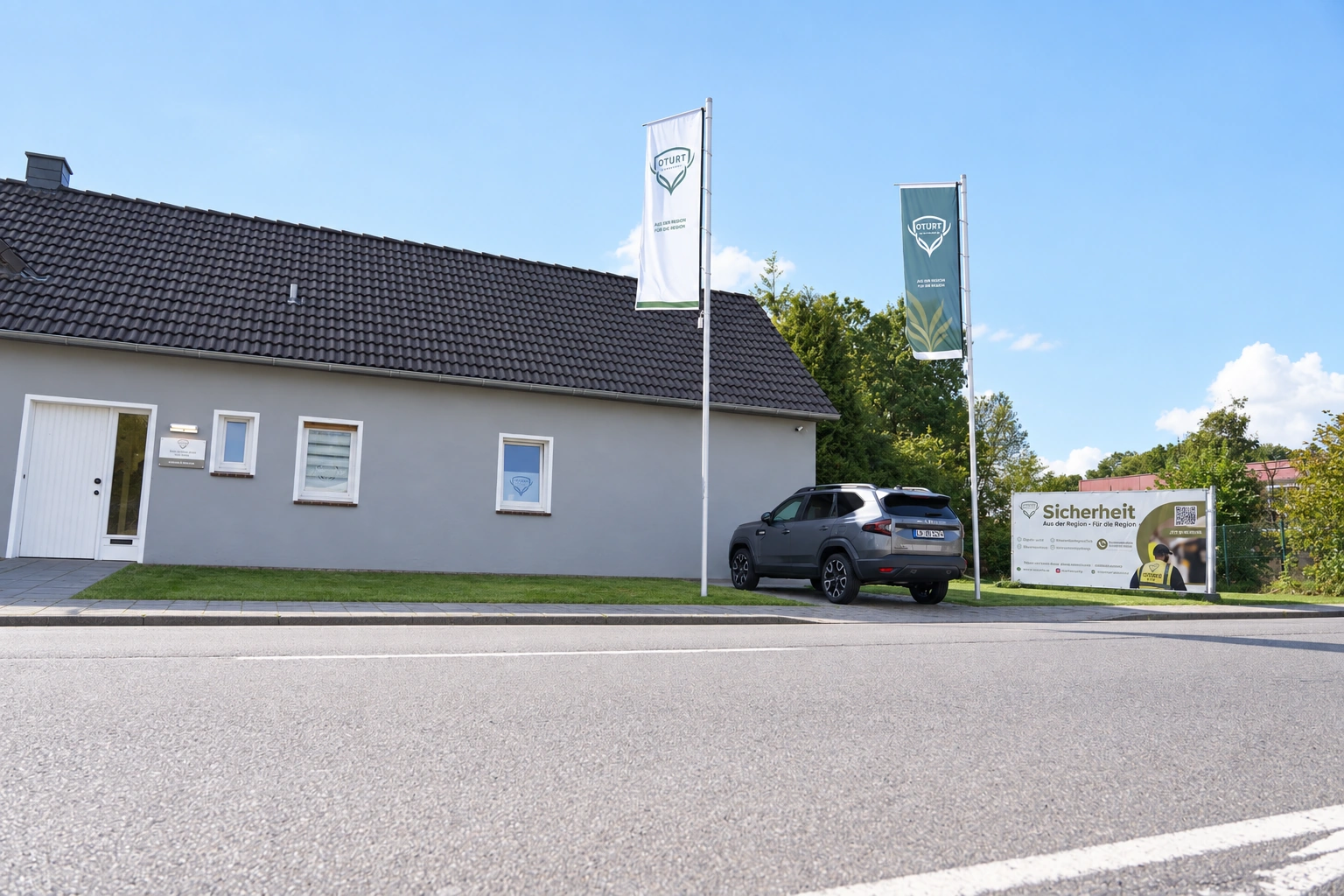 Betriebsgelände der Teuto-Sicherheit in Lotte bei Osnabrück