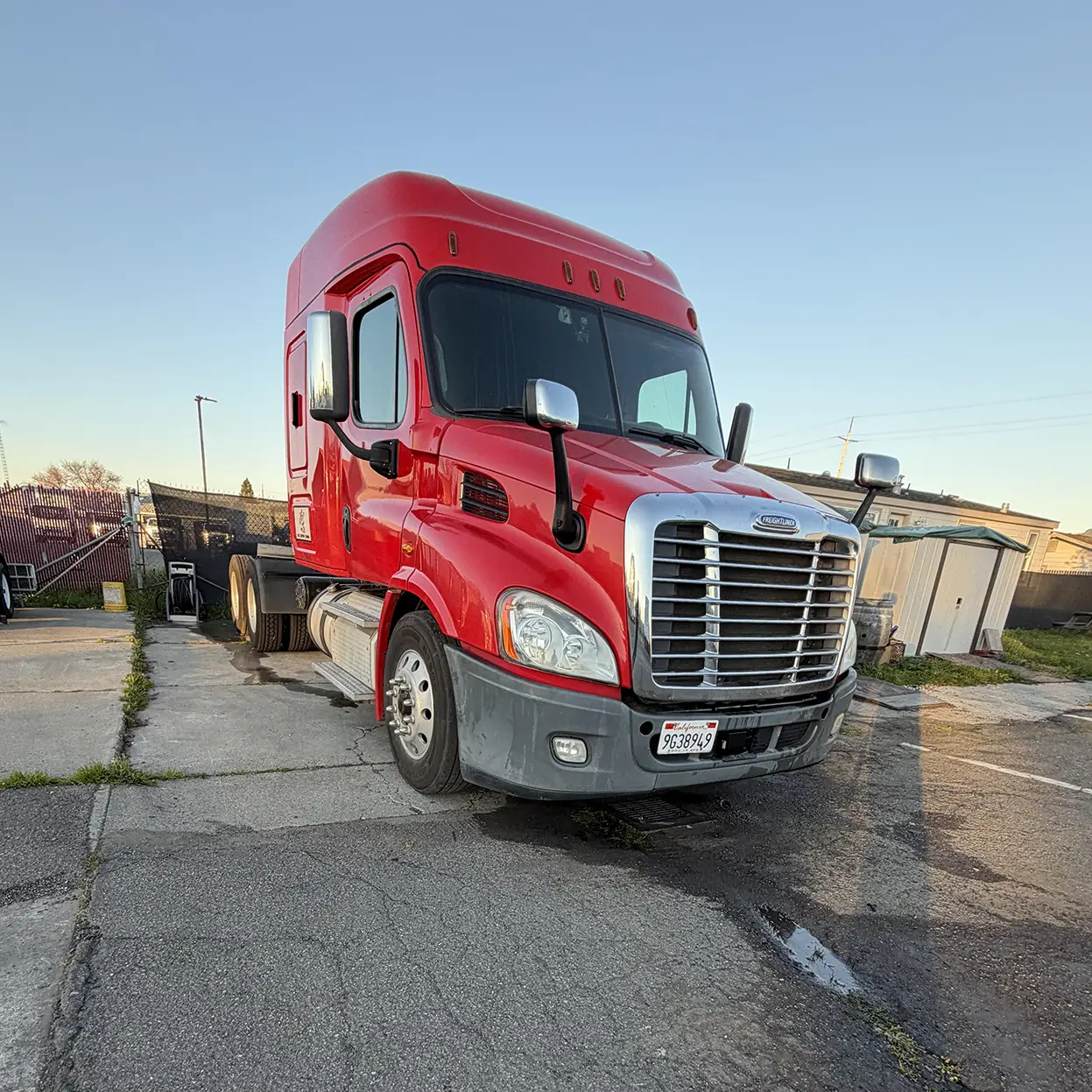 Red truck in Santa Rosa, CA