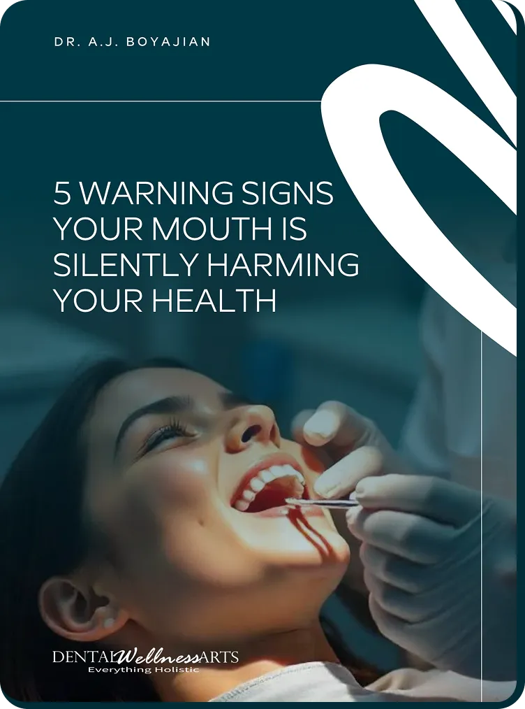 Woman at the dentist with mouth open while dental professional examines her teeth with a tool.