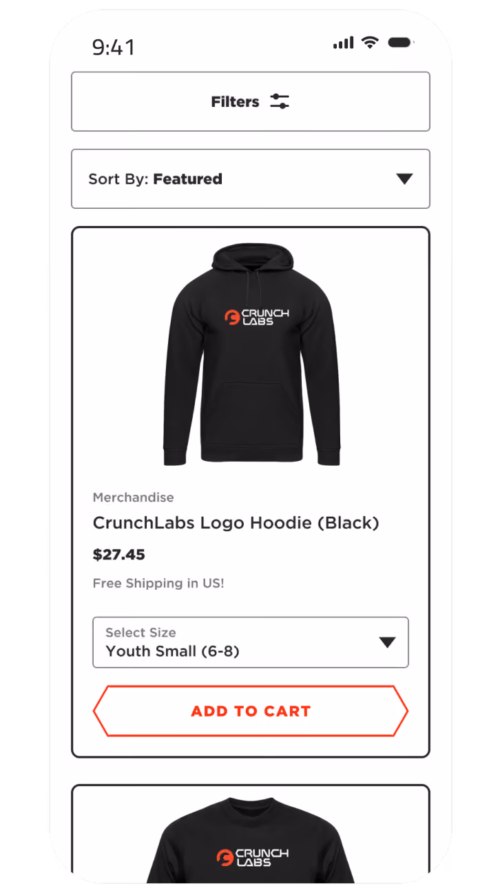 Crunchlab App Product