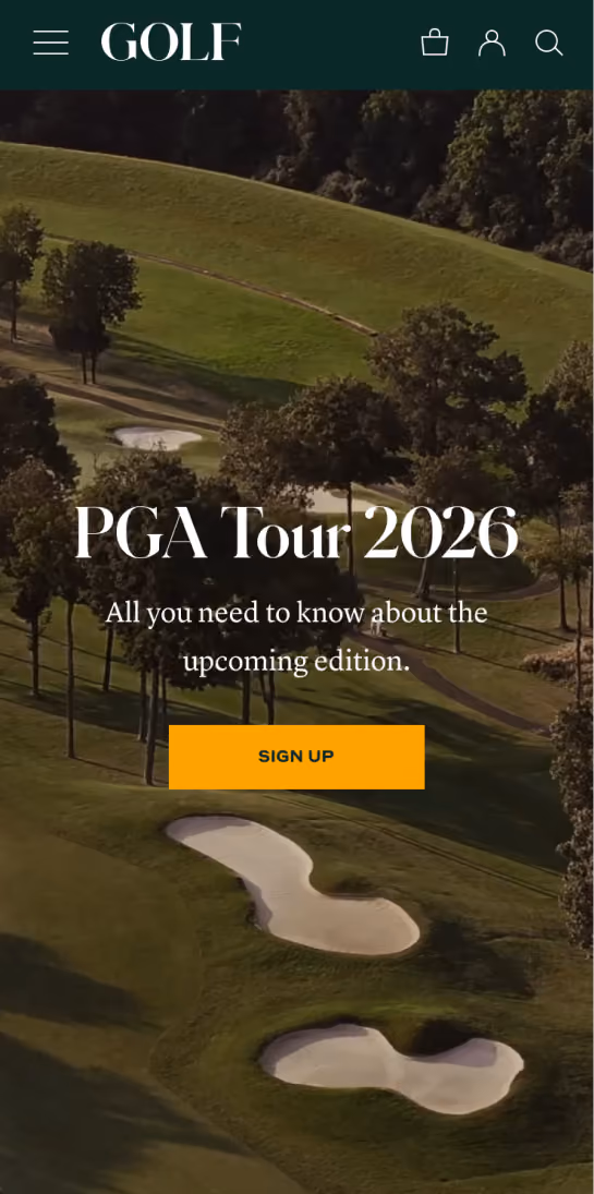 PGA Tour 2026 banner