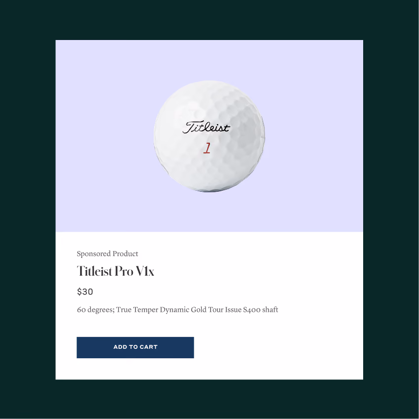 Golf Article page