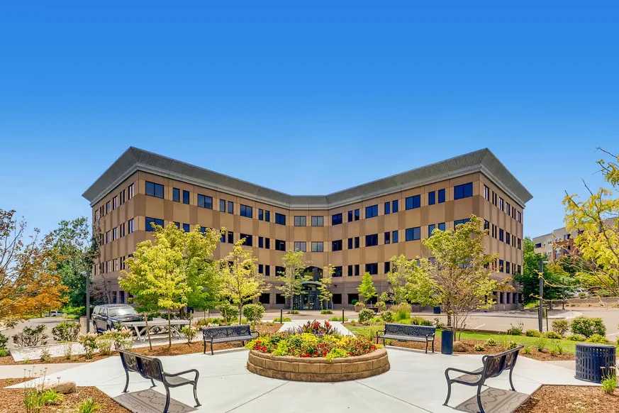 Building 385 — two identical buildings sit side by side; ours is the one on the right as you face them.