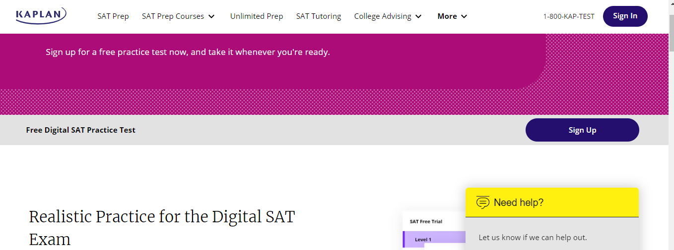Kaplan free digital SAT practice test
