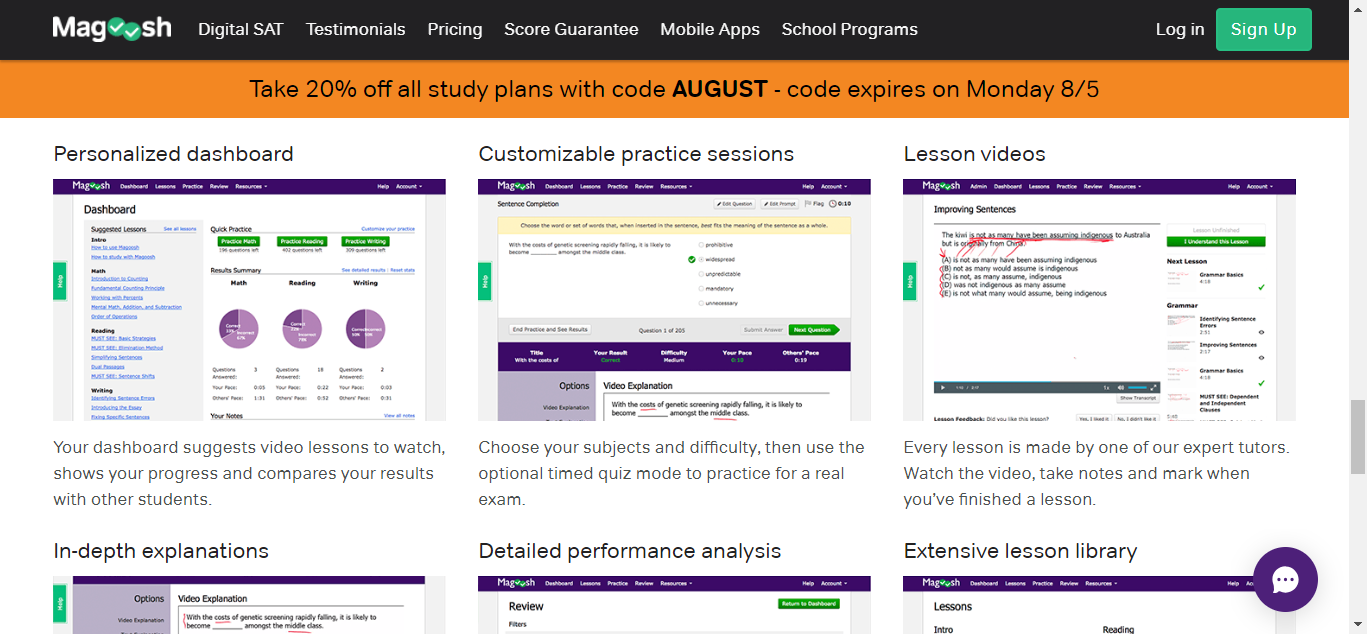Magoosh SAT prep resources