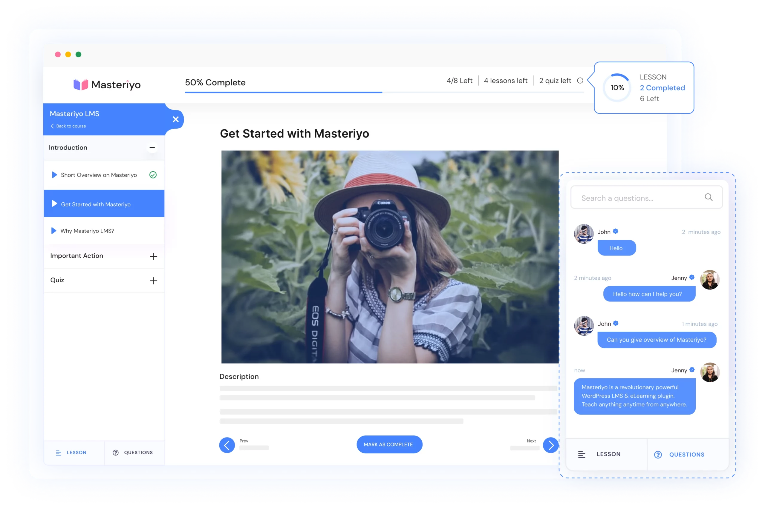 Masteriyo LMS WordPress Plugin: Create & Sell Online Courses