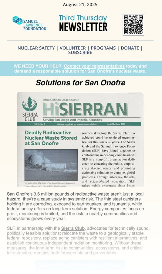 August 2025 newsletter cover