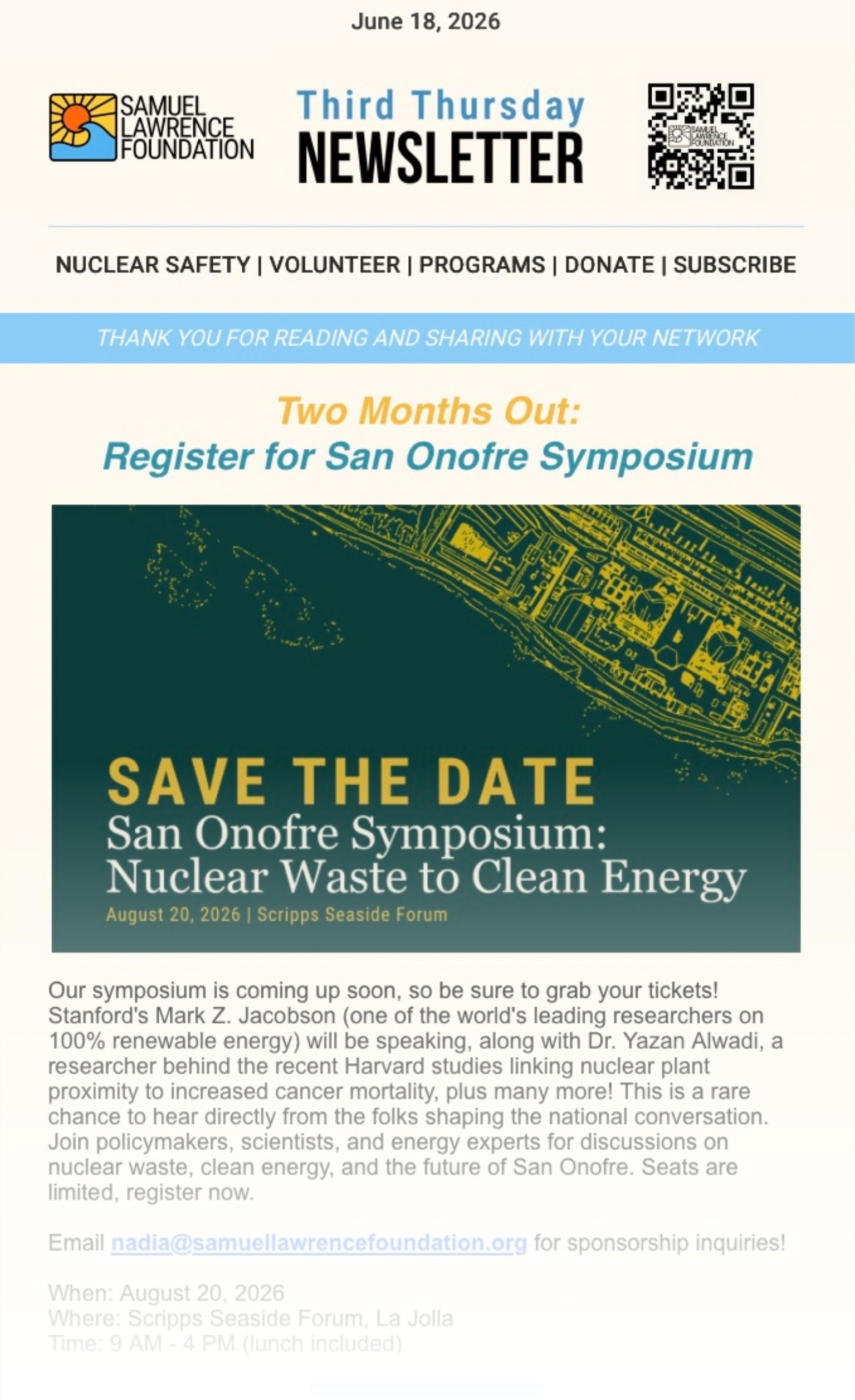 June 2026 newsletter cover