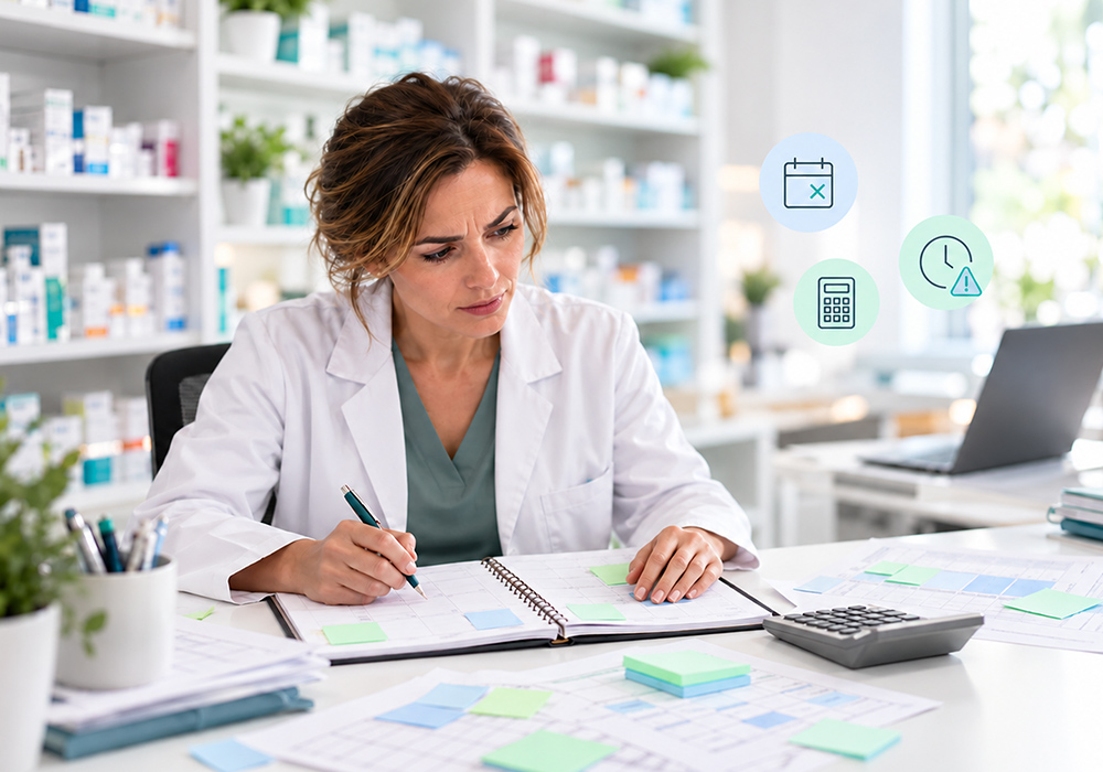 Planning pharmacie manuel vs planning digitalisé