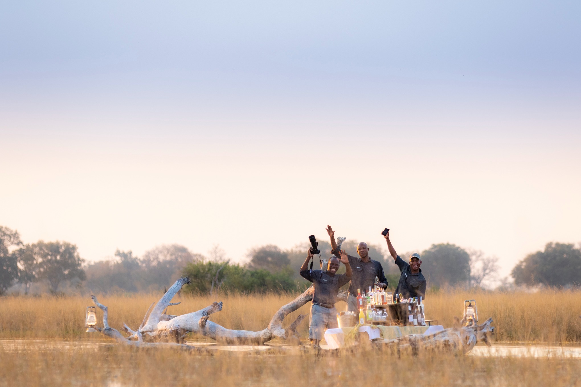 Guest sundowners Botswana 