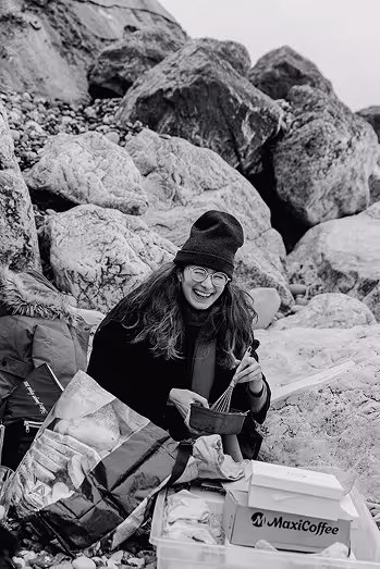 backstages a la plage