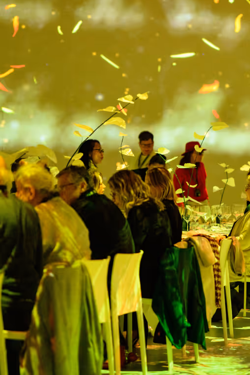 Tablée dans l'exposition immersive van gogh
