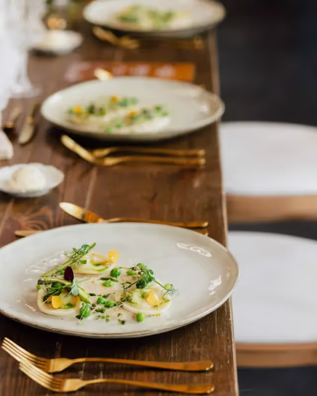 Table de mariage, raviolis