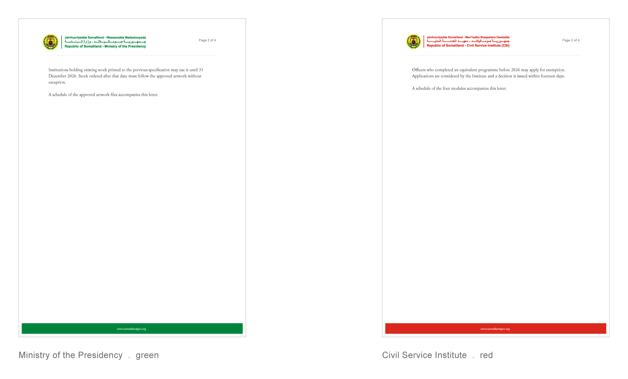 Letterhead guideline page 12 - in use