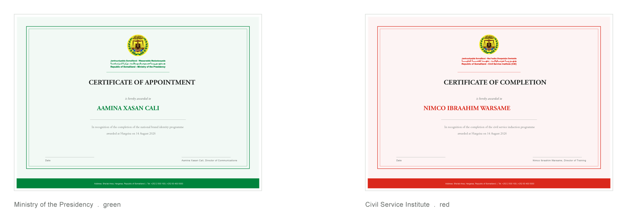 Letterhead guideline page 12 - in use