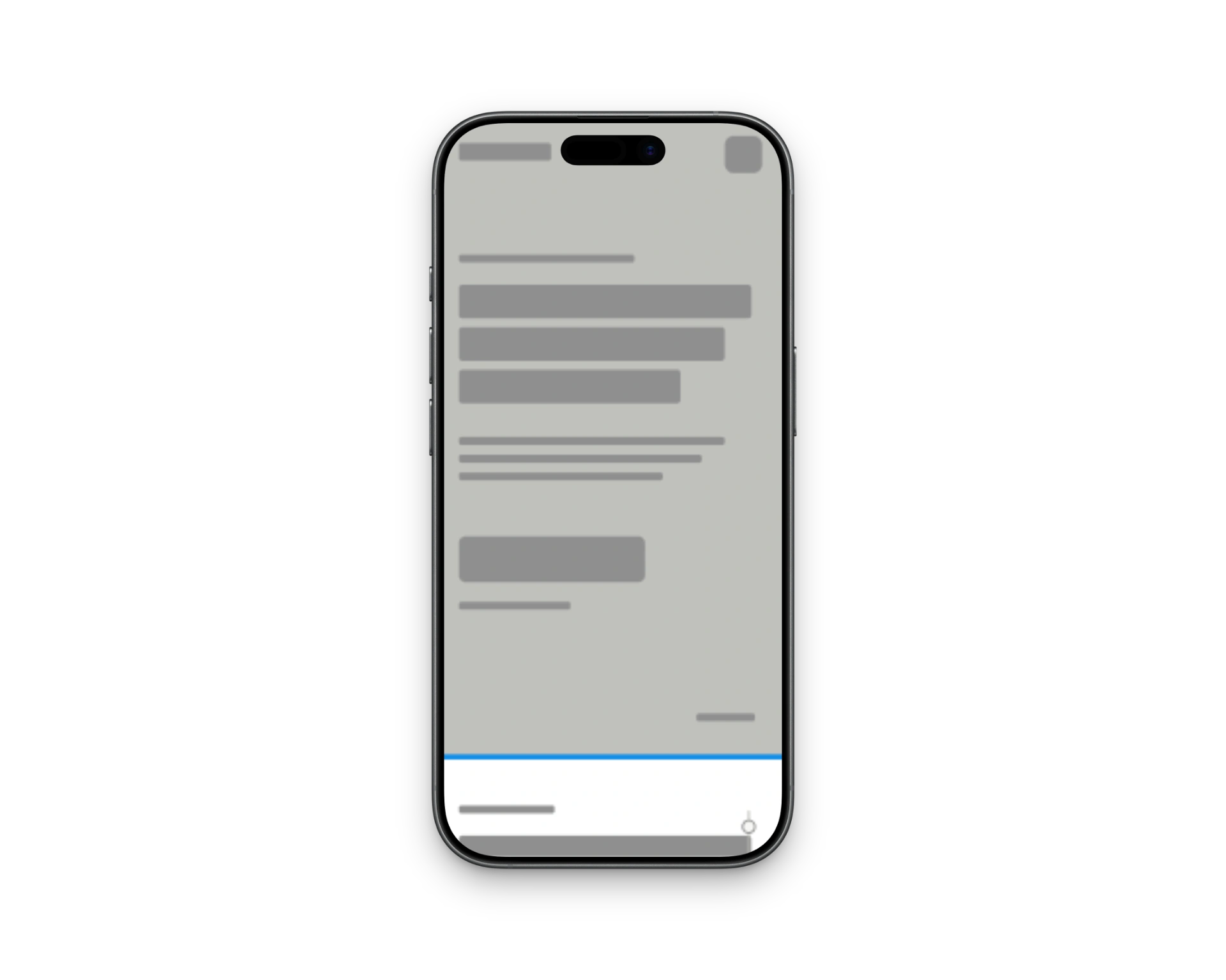 Wireframe mobile complet du site PACE/ONE, présenté dans un mockup iPhone incliné
