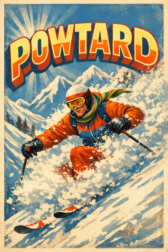 Powtard ski poster