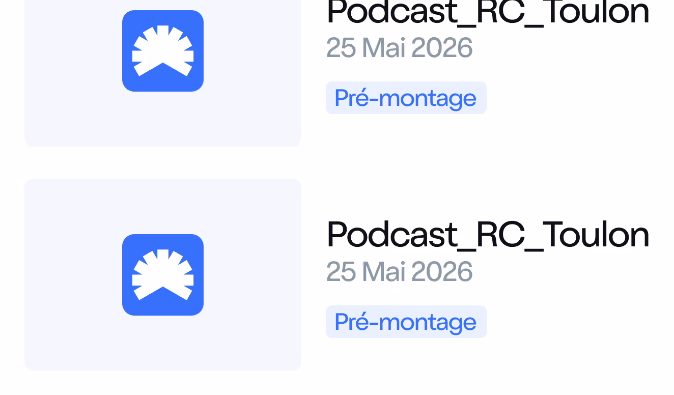 Aperçu de la livraison de contenu pré-monté par Azurpod
