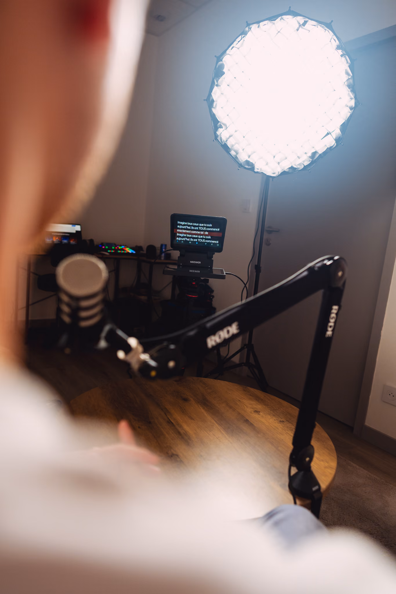 Enregistrement d'émission dans le studio Azurpod à Toulon