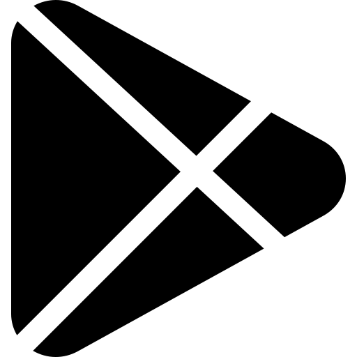 Google Play logo with a sideways triangle made of blue, green, yellow, and red segments.
