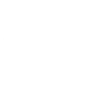 White circular symbol divided by vertical bars into three sections on black background.